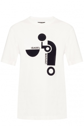 T-shirt with velvet print, zdjęcie 1 T-shirt with velvet print od Isabel Marant
